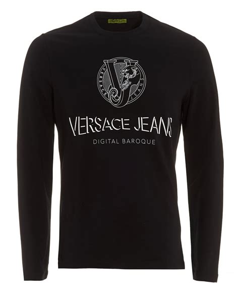 versace t-shirt men's sale|versace long sleeve shirt men.